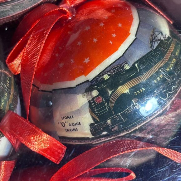 NEW Set of 14 Lionel Trains Christmas Bulb Ornaments & Gift Box # 9-21012 - Picture 7 of 9